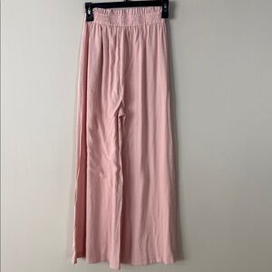 Pink Wide-Leg Pants